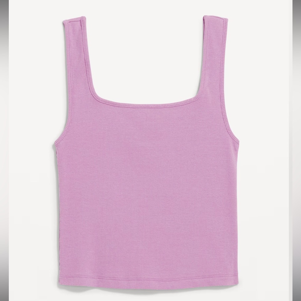 Old Navy Ultra-Crop Rib-Knit Tank Top Rose 4X